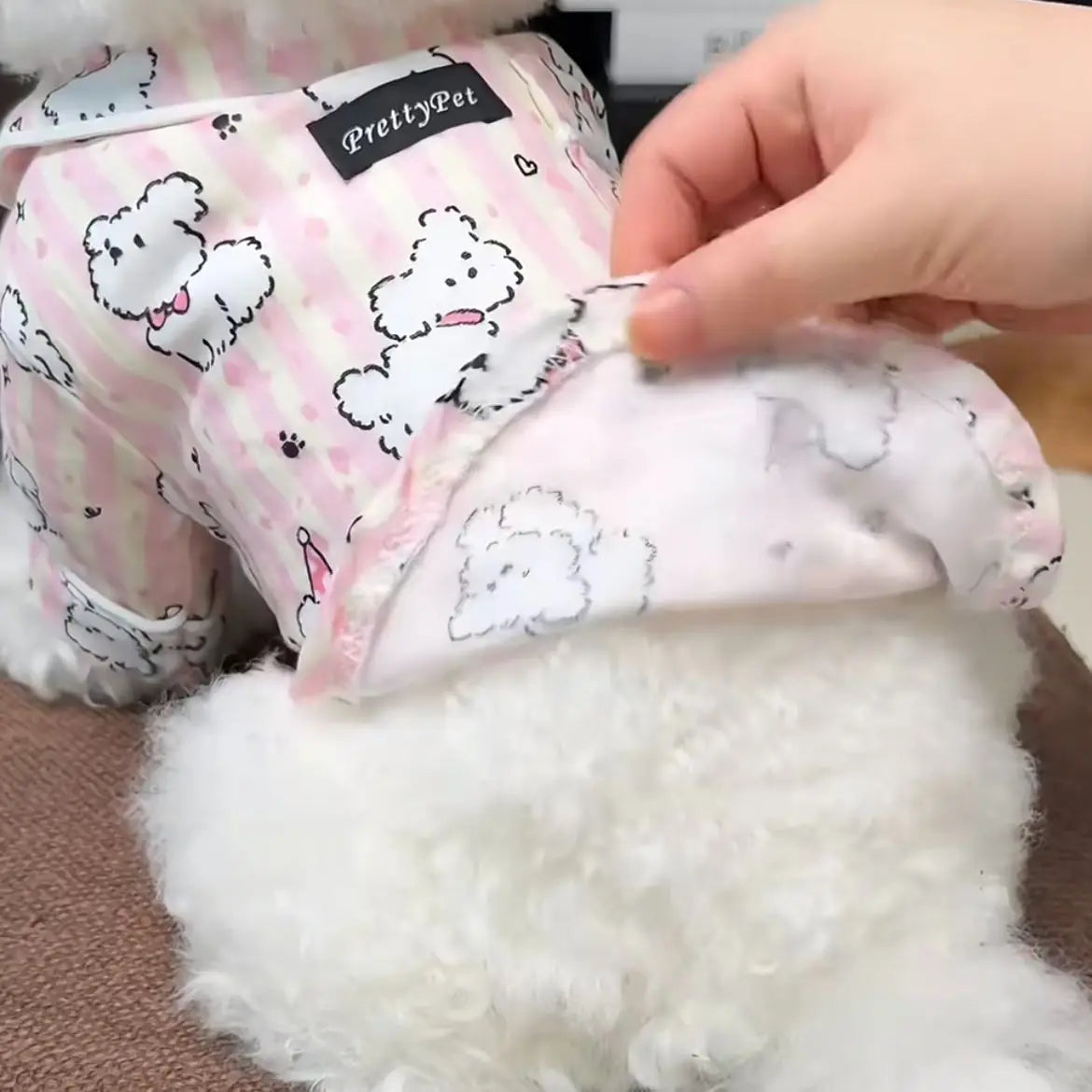 Spring Autumn Anti-Loss Pet Sleepwear Thin Pet Base Layer Pajamas Cotton Korean Adorable Couple Clothes For Cats And Dogs