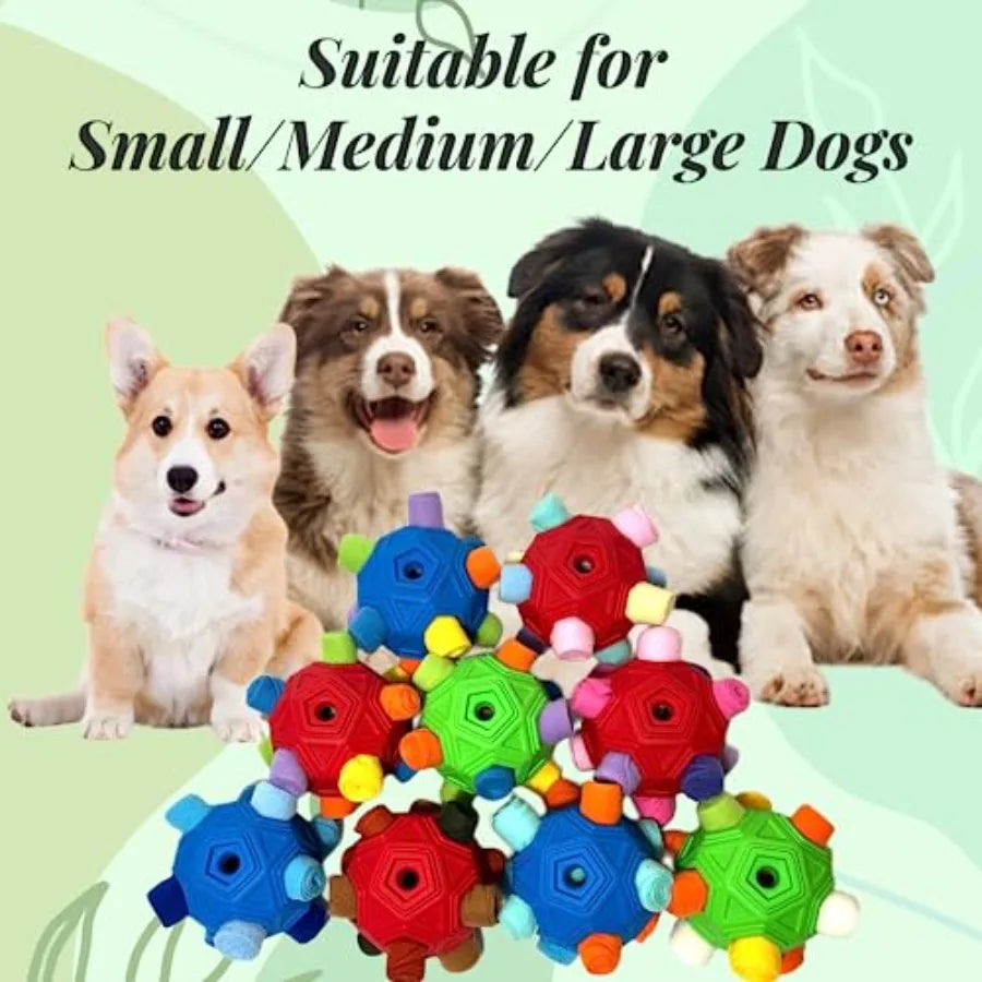 Snuffle Ball for Dog Toys Unbreakable Upgrade Ball Interactive Toy Foraging Snuffle Mat Puppy Treat Dispenser Slow Feeder Dog P