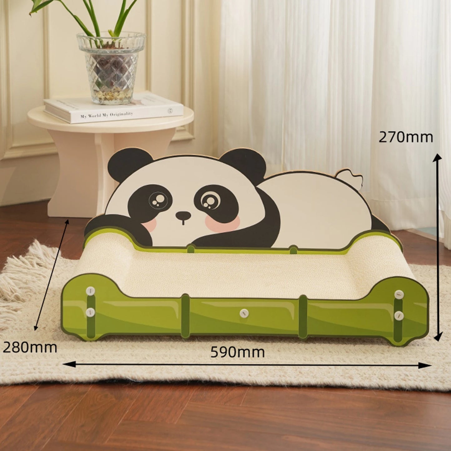 Bear Large Cat Scratcher Bed Scratch Lounge Bed for Indoor Cats Furniture Protector