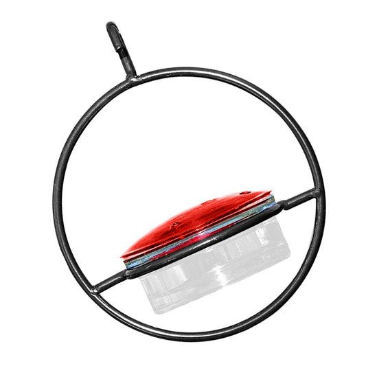 Circular Hanging Hummingbird Feeder Attract Birds Ant Bee Proof with Red Plastic Bowl for Outside Garden Backyard Patio Deck