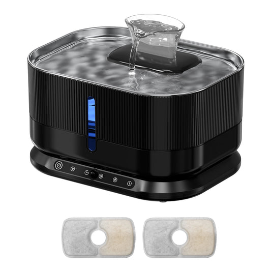 Cordless Cat Water Fountain 3.5L 8000mAh Rechargeable Wireless Pet Water Dispenser Separate Water & Electricity Safe Automatic Circulating Drinking Fountain for Cats Small Dogs