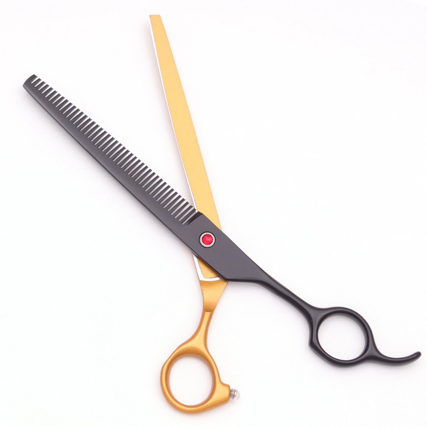 Dog Grooming Scissors Japan Stainless Pet Hairdressing Scissors Gold-Black Chunker Shears Thinner Blue Chunker Curved Shears