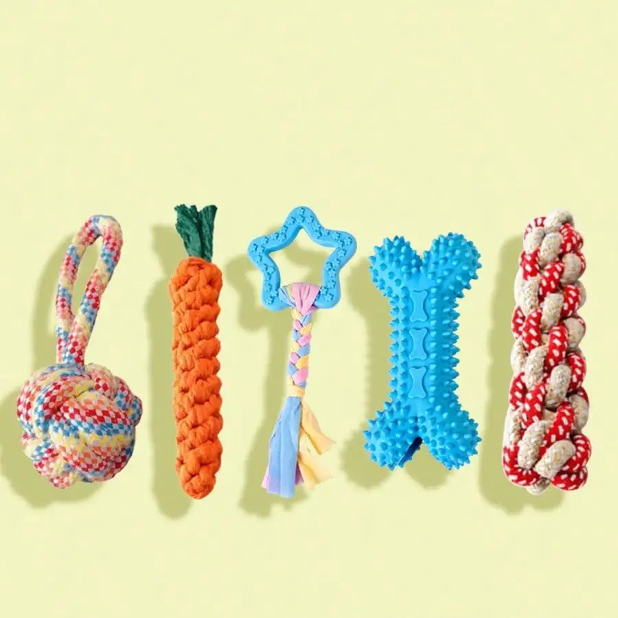 Dog Random Toy Gift Box - Produces Sounds, Chewable Teeth, Durable And Sturdy Carrots, Teddy Bear-Shaped Puppies, Stress-Relieving Tools, Pet Supplies