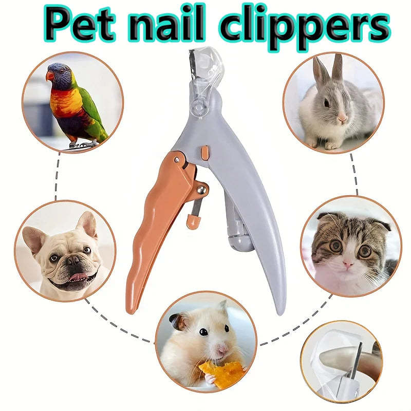 LED Light Pet Nail Clipper with Magnifying Glass – Safe Nail Trimmer Tool for Dogs & Cats, Professional Grooming Supplies