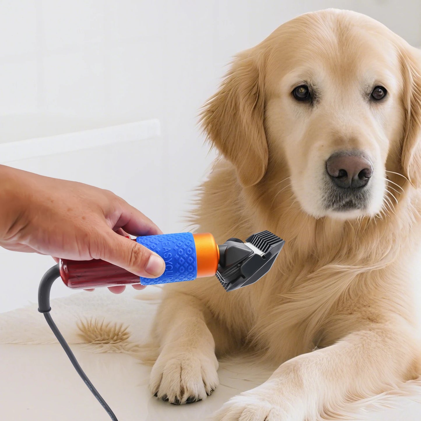 36W Professional Dog Clipper Cat Hair Trimmer Pet Grooming Kit Adjustable Clipper Comb & Detachable Blades Trimmer