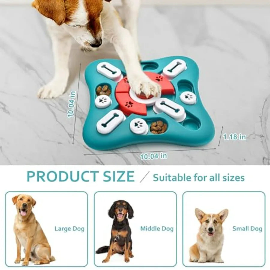 Dog Puzzle Toys, Treat Dispensing Dog Enrichment Toys for IQ Training and Brain Stimulation, Interactive Mentally Stimulating T