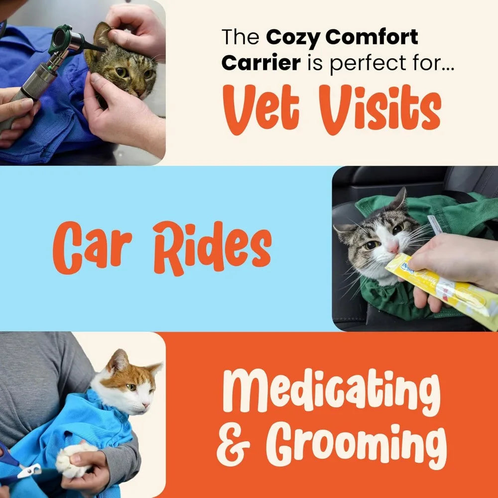 Extra Large Red Soft Pet Carrier for Nail Trimming, Vet Visits, Medication, Dental Care, and Travel