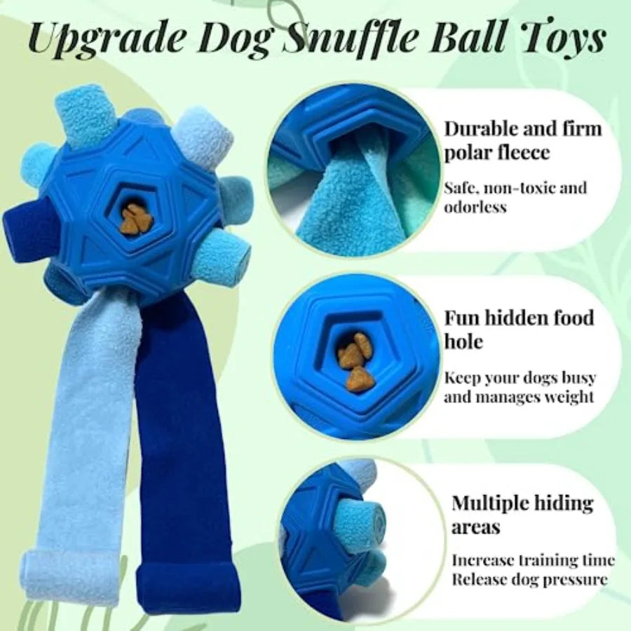 Snuffle Ball for Dog Toys Unbreakable Upgrade Ball Interactive Toy Foraging Snuffle Mat Puppy Treat Dispenser Slow Feeder Dog P