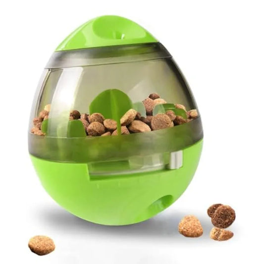 Puppy, Small Dog Breeds, and Cat Treat Ball, Slow Pet Feeder, Boredom Buster, Adjustable Food Dispenser, Ends Naughty Chewing a