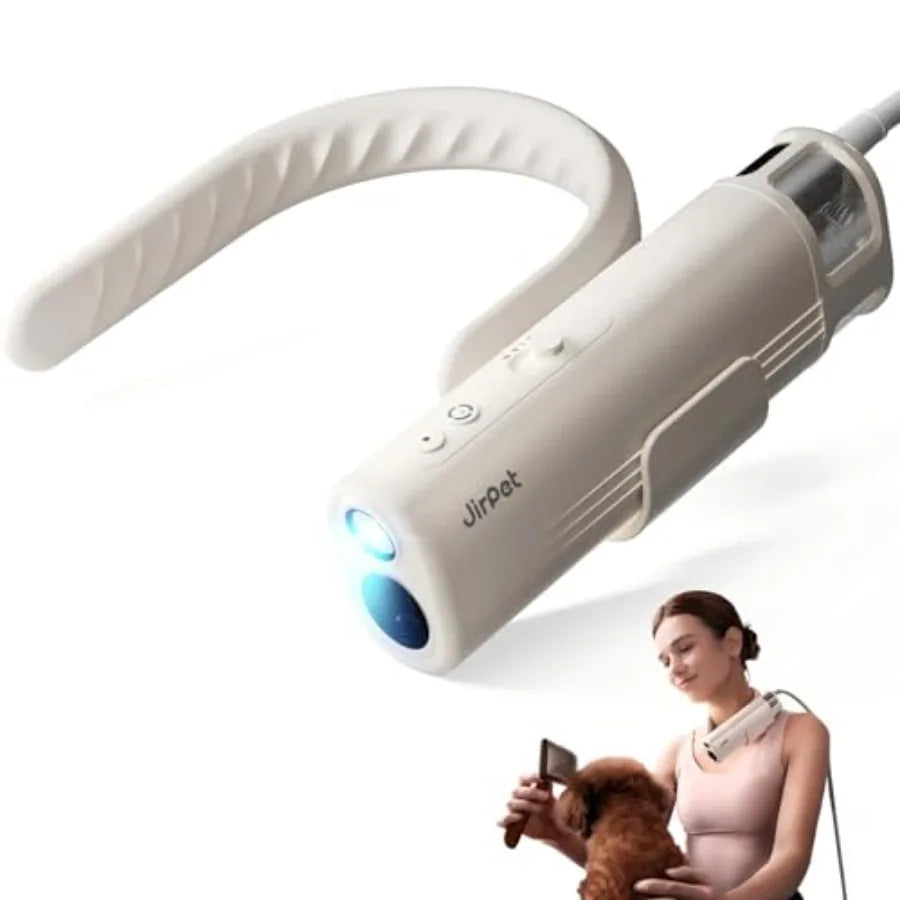 Pet Neck Dryer Professional Dog Dryer for Pet Grooming Hands-Free Dog Blow Dryer with Neck Hanging Dog Hair Dryer with 3 Speeds
