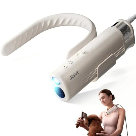 Pet Neck Dryer Professional Dog Dryer for Pet Grooming Hands-Free Dog Blow Dryer with Neck Hanging Dog Hair Dryer with 3 Speeds