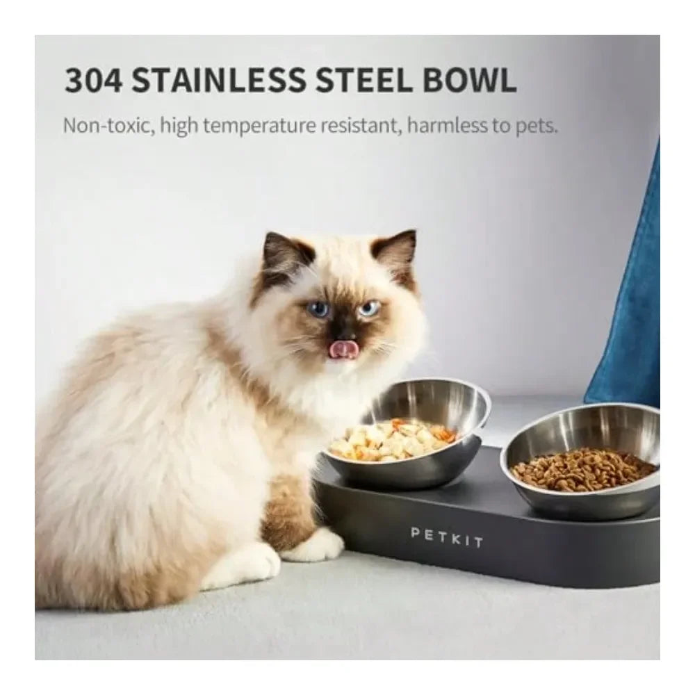 Dog Supplies Dogs Accessories Dog Cat Food Bowl 304 Stainless Steel Elevated Pet Food And Water Bowl Dishes Elevated Cat Bowls N
