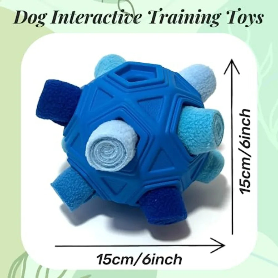 Snuffle Ball for Dog Toys Unbreakable Upgrade Ball Interactive Toy Foraging Snuffle Mat Puppy Treat Dispenser Slow Feeder Dog P